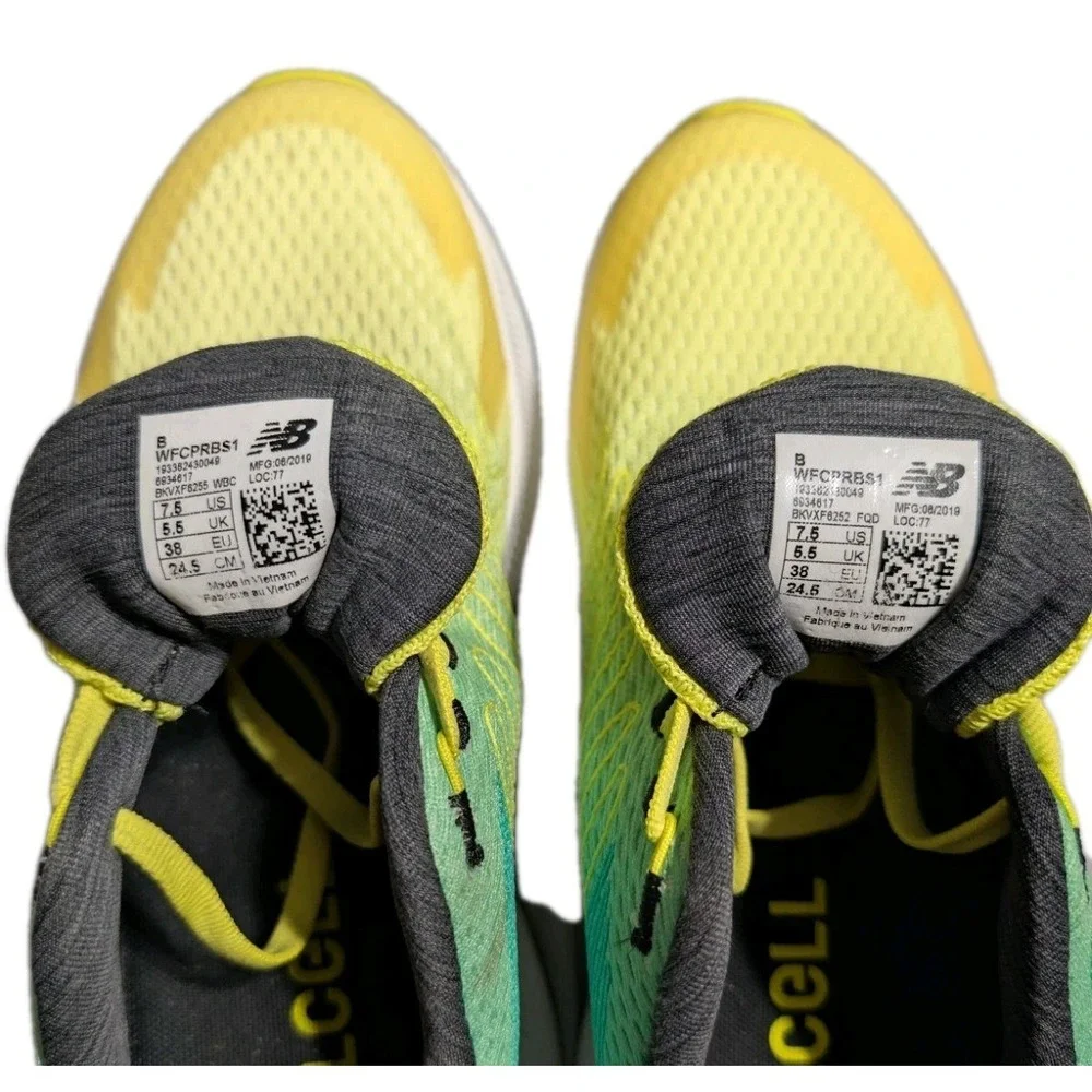 New Balance FuelCell Propel Running Shoes Yellow Green Women's Size 7.5 WFCPRBS1